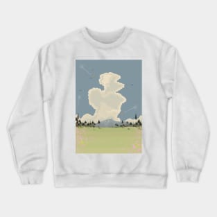 Japanese Mount Fuji landscape Crewneck Sweatshirt